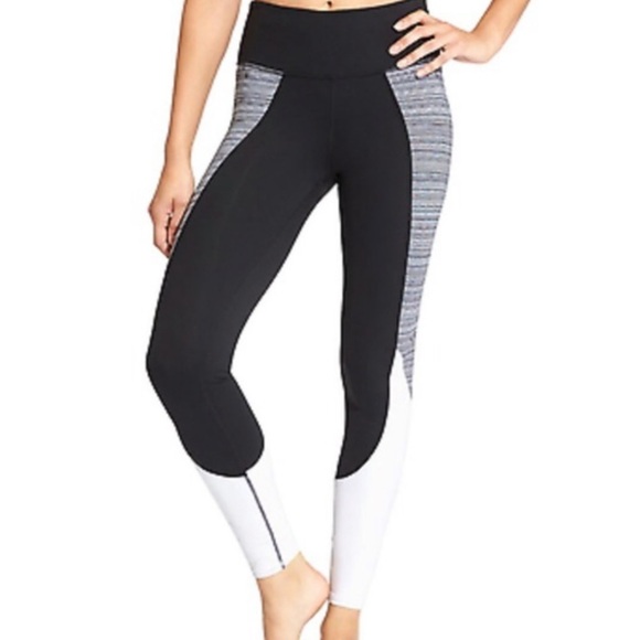 Athleta High Rise Jacquard Chaturanga Leggings - Picture 1 of 4